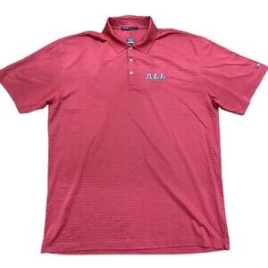 Nike Tiger Woods Collection Golf Red Polo Shirt Dri Fit Men's Size XXL